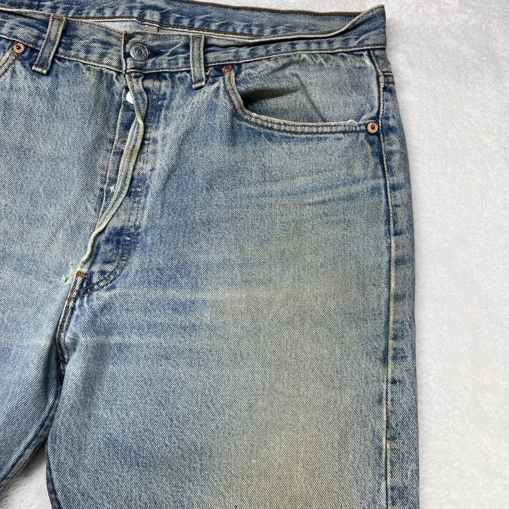 Vintage‎ Levi's 501XX Jeans Men's Blue Denim Mid Rise Classic Straight - 35X29